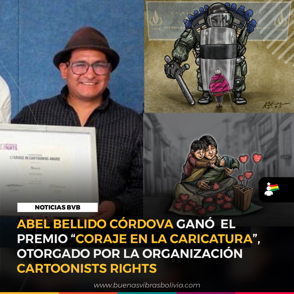 Abel vellido cordoba gano el premio, coraje en la caricatura otorgado por la organizacion cartoonists rights
